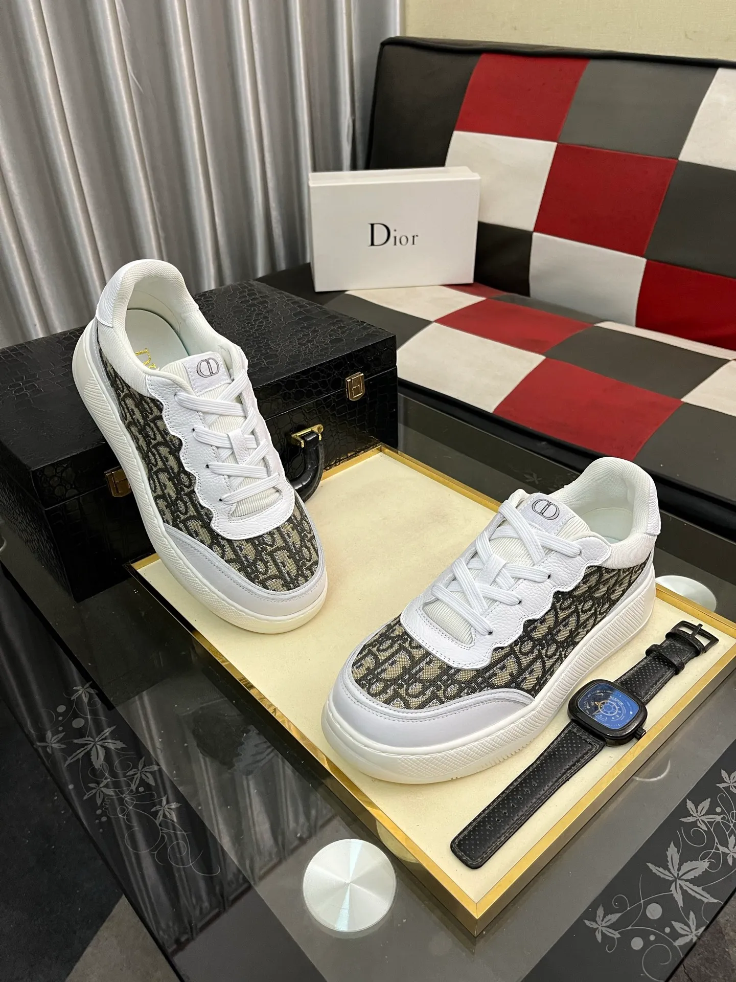 Men's Men's Shoes 💰440⌚️⌚️《DIOR*》The latest and most popular casual shoes, top brand [seduce] luxury~purchasing agent, top~quality. [Strong] The upper is made of imported breathable cowhide with material ➕ breathable sheepskin feet (•) and fine workmanship. Original stylish and stylish soft rubber wear-resistant outsole, light and comfortable on the foot, size: 38-444️⃣colors available